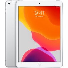 Apple iPad 7세대, 실버, LGU+ 유심 포함, 32GB, Wi-Fi+Cellular