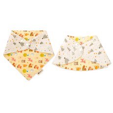 베니앙 유아동용 스카프빕 삼각 + 바나나빕 세트