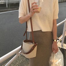 Glamdiv Caffey 迷你水桶斜背包, ONE