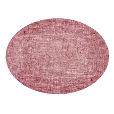 modern-twist 橢圓形亞麻桌墊, 蔓越莓, 49 x 35.5 厘米