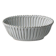 VBCCASA Fondaco 條紋橢圓碗, 1個, 白色