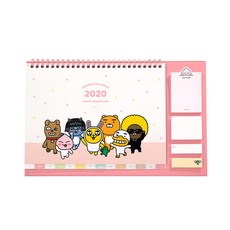 아이콘스 카카오프렌즈 2020 스페셜 탁상 캘린더, 핑크