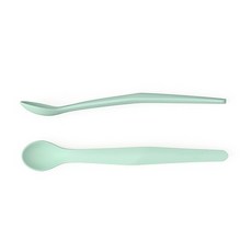 everyday baby 孩童矽膠湯匙, 薄荷綠, 2入