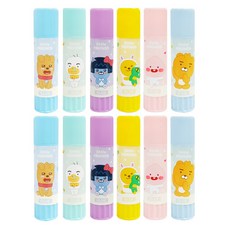 카카오프렌즈 리틀프렌즈 고체풀 S 랜덤발송, 15g, 12개