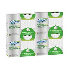 스위퍼 프리미엄 정전기 청소포 리필 10매, 4개