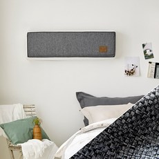 PRIELLE 3層編織壁掛式冷氣防塵罩, 深灰色