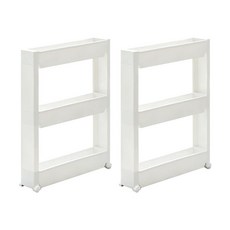 위즈홈 틈새선반 3단, 화이트, 2개