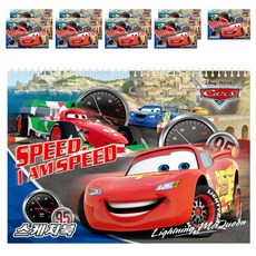 Cars 汽車總動員素描本 隨機出貨 10入, 345*250mm, 18張