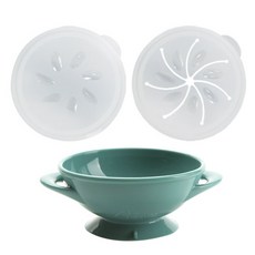 AGAFURA 矽膠吸附式餐碗組, 薄荷綠, 1組, 吸盤餐具+輔食蓋+零食杯蓋