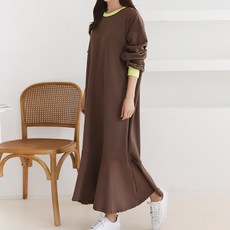 BONBONSTORY 泡泡袖孕婦連身裙