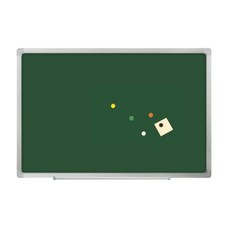 두문 자석 분필용 칠판, 알루미늄