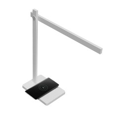 무아스 핸드폰 무선충전 모던심플 LED 스탠드, 화이트