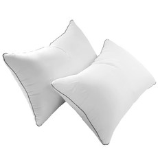 DALZAM 可水洗防塵超細纖維枕芯, 白色的