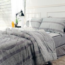 스코홈 THE두꺼운 착번아웃 극세사 차렵이불 세트