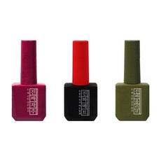 Mostive 美甲色膠, Real Olive + Real Red Purple + Matte Top, 1組