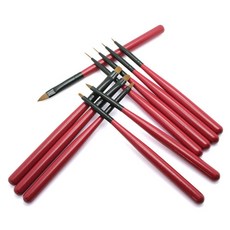 SHe MAERYO 凝膠美甲刷10件組, 混色, 1組