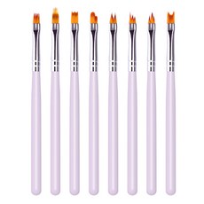 SHe MAERYO 綜合美甲彩繪刷組 8入, 混色, 1組