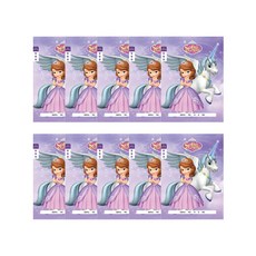 디즈니 캐릭터 초등노트 여아용 알림장, 혼합 색상, 10개