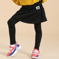 bonumam 女童亮面水貂絨內搭裙褲