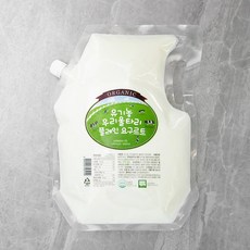 유기가공식품인증 우리울타리 플레인 요구르트, 2L, 1개