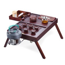 露營旅行茶具, 1套, 茶具盒 + 茶杯 + 茶杯 6p + 玻璃燉鍋 + 水壺 + 濾茶器 + 茶壺 + 茶具 + 刷子 + 茶鉗 + 軟管