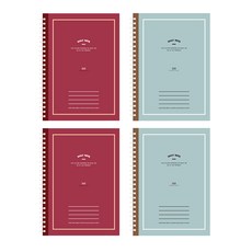 Heemangnote 實用大本彈簧筆記本 16開 200頁, 隨機出貨, 4個