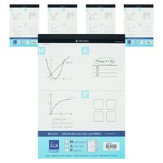 OXFORD 數學板 A4 80 張, 奶油, 5個