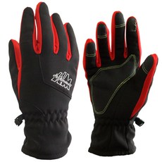 ZECO HIGH MOUNT High Wind Armor 寒冷天氣防水防風冬季觸摸手套, 紅色的