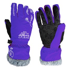 HIGH MOUNT 栗色 防寒 防水 冬季手套 鐵氟龍塗層, 紫色