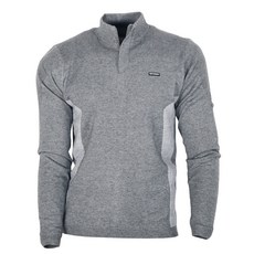 김영주스포츠 남성용 부분 배색 니트 반집업 긴팔티셔츠 COYG6004W9