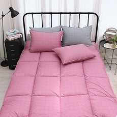 Episode 1 Haim高密度超細纖維鬆緊帶床墊, 粉色的