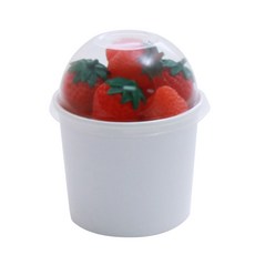 돔형 화이트 무지 컵케이스 350ml, 1개입, 50개