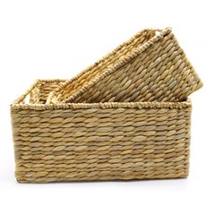 Hahahome長方形Dorothy籃子 小+大, 1組, 自然原色