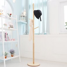 Supsokae 圓形站立式衣架, 原木色