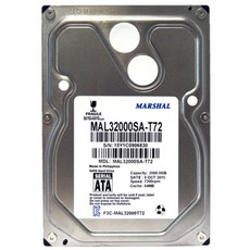 馬歇爾 2TB 桌上型HDD MAL32000SA-T72 SATA3 7200 64MB