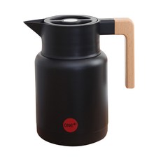 ONE+1 尖嘴304不鏽鋼保溫水壺, 1.5L, 午夜黑