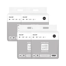 Woofi 寵物竹炭尿布墊 50入, 4個, 50張