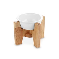 Let'Y 優質木製 DIY 組裝狗餐桌 1 + 小型狗瓷餐具套裝, 混色, 1套