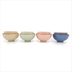 Denby Heritage Air Hospitality Mix 4 人套裝, 混色, 飯碗 4p + 湯碗 4p