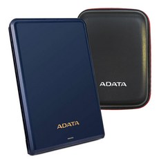 ADATA 威剛 USB轉接線+硬碟保護硬盒+外接式硬碟 HV620S, 2TB, 藍色