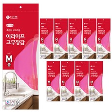 e.Life 橡膠手套 M號, 單色, 10包, 中( M)