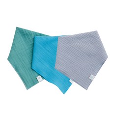 男童雙層棉紗圍兜3件組