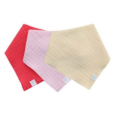 女童雙層棉紗圍兜 3入