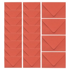 經典明信片信封, 橘色, 20個