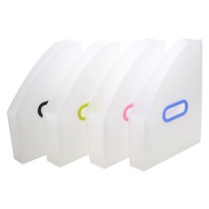 Eco Chungwoon 立式風琴資料夾4入組, 顏色隨機, 1組