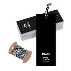 연두앵두 모던 사각택 70p + 끈 10m 세트, 블랙, 1세트