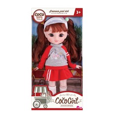 One & One Coco Girl Kokolulu 訓練造型球關節娃娃, 34cm, 運動服款