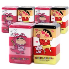 蠟筆小新印章 6入, 混色, 橙色、綠色、紅色、藍色、紫色、粉色