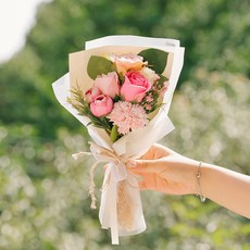 我會記得您 掃墓用人造花束, 粉紅色, 1個