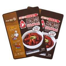 굿푸드365 굿볶이 맛있게 만들어 먹는 짜장 떡볶이, 343g, 2개
